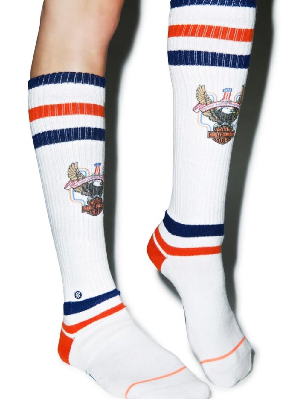 Stance x Harley Davidson collab knee high socks